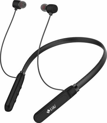U&i Massive 80Hrs Battery Backup Neckband with Leather Belt Bluetooth