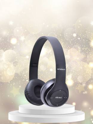 AIZINA Bluetooth Headphones for Gaming, Movies & Music with Integrated Mic._NK Bluetooth & Wired