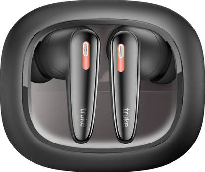 truke Crystal Bass earbuds with 13mm Drivers, Made in India, 70Hrs Playtime, 4-Mic ENC Bluetooth