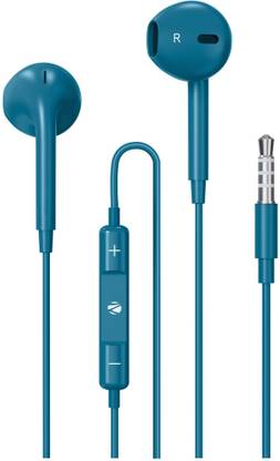 ZEBRONICS Zeb-Buds 30, with In-Line Mic, 3.5mm Jack, 14mm drivers, Volume Control, Durable Wired