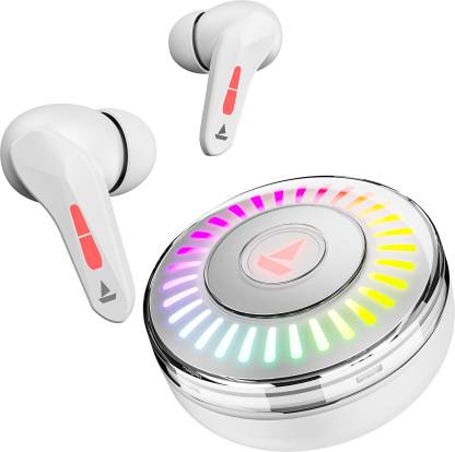 boAt Immortal 201 TWS Earbuds w/ 40 hrs Playtime,40 ms Low Latency BEAST Mode,RGB LED Bluetooth Headset