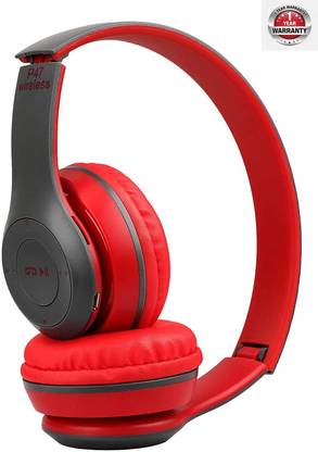 Worricow Branded Wireless Bluetooth Headphones with Volume Control Bluetooth without Mic