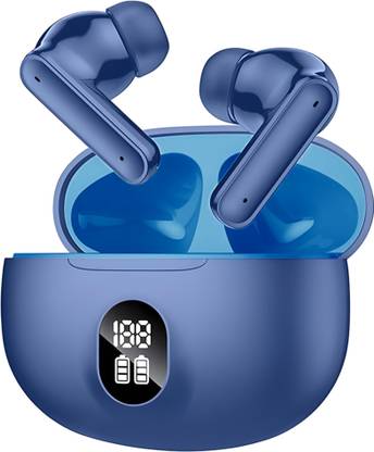 SOBEYS 131 True Wireless Earbuds with LED Display Bluetooth 5.3, 40H Playtime Deep Bass Bluetooth