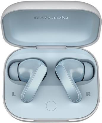 moto buds with Hi-Res Audio, Large 12.4mm driver, 42 hrs playback & IPx4 rating Bluetooth