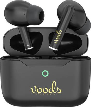Voods V airbuds - Active Wireless Earbuds with 70hrs Playback, Quad Mics, Quick charge Bluetooth