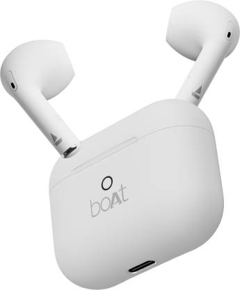 boAt Airdopes Alpha with 35 HRS Playback, 13mm Drivers, Dual Mics ENx & Beast Mode Bluetooth Headset  (Swedish White, In the Ear)