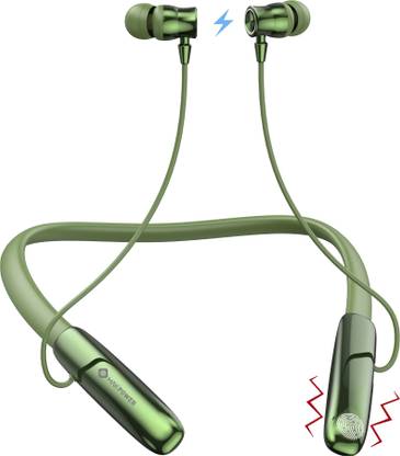 MAK POWER BASS DEMON 100 Hrs Playtime, C-Type Charging, Cool Bass ANC Wireless Neckband Bluetooth