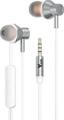 AAMS A155 in Ear Wired Earphones with Mic | 10mm Powerful Driver for Stereo Audio Wired