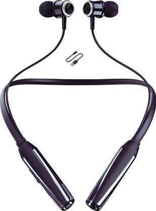 CARRON - 48 Hour Playtime Bluetooth Headphone Neckband Earphone (Black4) Bluetooth