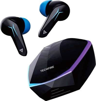 TECHFIRE Bullets 121 with Beast Mode(40ms Low Latency),RGB LEDs & 40 Hours Playback Bluetooth