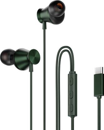 Hammer Nova C-Type wired Earphones with Mic,Powerful Bass,In-line Control Wired