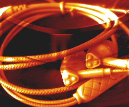 URBANBEATS YELLOW colour wired headphone with uv mic and wire( case+ earbuds additional) Wired