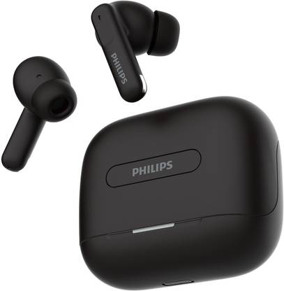 PHILIPS TAT1050BK/94 In Ear Earbuds with ANC & ENC, 50H Play Time, 13mm Drivers, IPX5 Bluetooth