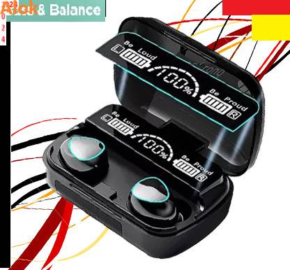 Nilesawar A1485 M10 (Wireless Earbuds)1200mAh Battery True Wireless Earphones Bluetooth Bluetooth without Mic