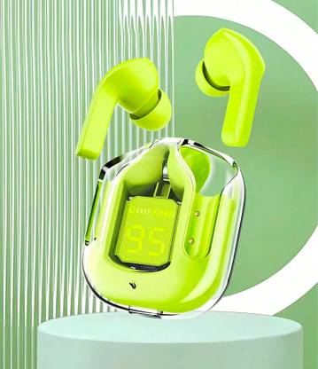 Quickart Waterproof Earphones Transparent Design - Touch Control - LED Display - Bluetooth