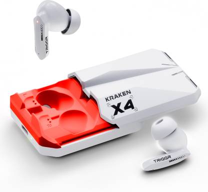 TRIGGR Kraken X4 with 13mm Drivers, 40ms Latency, ENC, 60H Battery, Rubber Finish, v5.4 Bluetooth