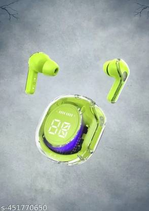 BOTIFY Ultrapods Pro Max Transparent Green Trending Truely wireless bluetooth BC 56 Bluetooth