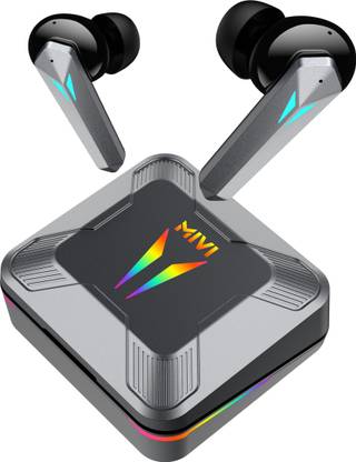 Mivi Commando X9 Earbuds, Dual RGB Lights, 35ms Low Latency Gaming, ENC, 72H Playtime Bluetooth