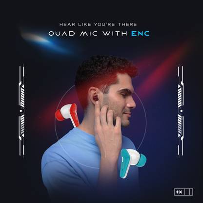 Noise Buds MVP 102 2 Noise Buds MVP102 with Dual Pairing, 60 Hours Playtime,Ultra Low Latency,ENC,Quad Mic Bluetooth