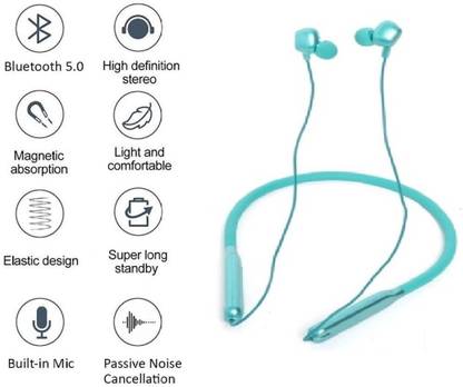 ultiads 25 Hours Playing Time Dual Pairing Bluetooth Neckband Bluetooth