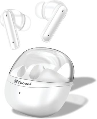 TP TROOPS 35HRS Battery, Fast Charge,Tech,ENx Tech,Transparent LID, v5.3 Bluetooth Earbuds Bluetooth