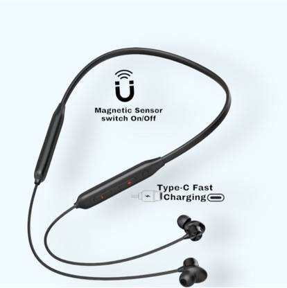 house of common Wireless Neckband, 48Hrs Playtime, Double EQ Mode, Fast Charging_XZ_H3 Bluetooth & Wired