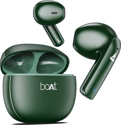 boAt Airdopes 100 with 50 Hours Playback, Quad Mics ENx Technology & Beast Mode Bluetooth Headset