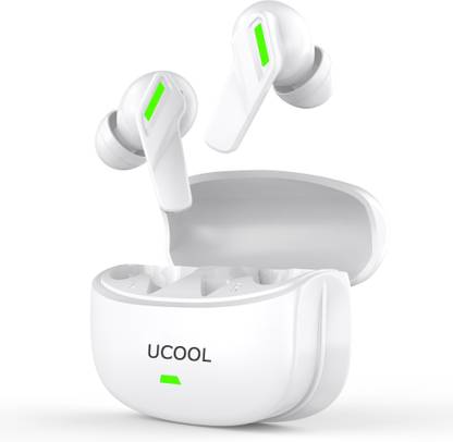 Ucool Crystal 50 Hours Playtime Gaming Bluetooth ENC Tws Earbuds 40ms Low Latency Bluetooth