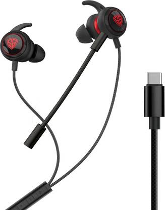 SpinBot BattleBudz C30 Type-C Gaming Earphones with Gaming Driver & Boom Mic Wired Gaming