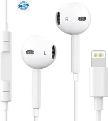 Mobiwaves Wired Lightning Earphones with Mic for iPhone Wired