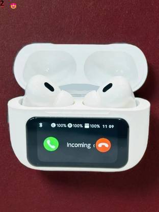 Ziddjeet R196 A9PRO Screen TWS Bluetooth Earbuds with 32 db ANC + ENC and On Case Display Bluetooth