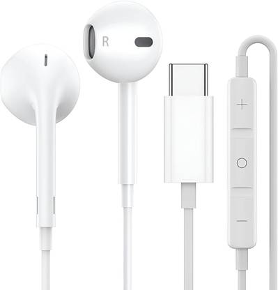 FKU iPhone 15 USB C Earphone Wired (Only for iPhone 15 Series) with Microphone Wired