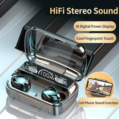 MJ Hub Bluetooth Earbuds and Charging Case TWS Bluetooth 5.1 Earbuds, Touch Control Bluetooth