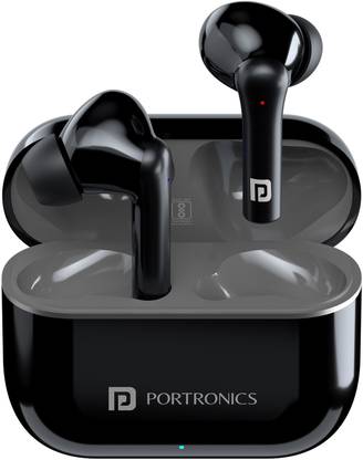 Portronics Harmonics Twins S6 Smart TWS Earbuds,50Hrs Playtime, Auto ENC,ASAP Charge,5.3v Bluetooth