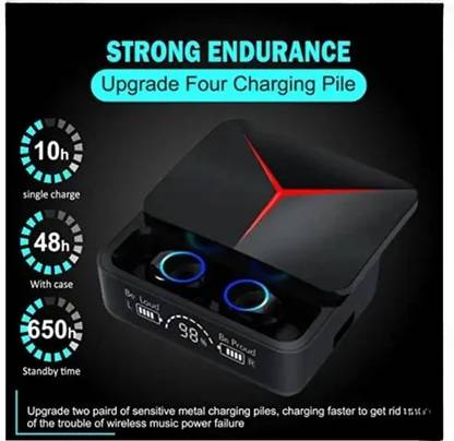 MR.NOBODY Earbuds M28 Upto 48 Hours Playback with Power-Bank and ASAP Charge HI BASS MN27 Bluetooth