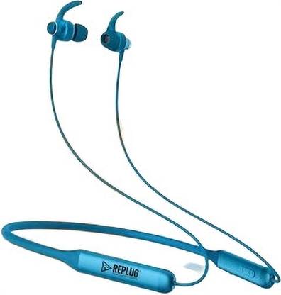 REPLUG Wireless Neckband With 30 Hours Playback Time,Dual Pairing Magnetic Earbuds Bluetooth
