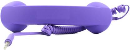 VibeX ® XII-12 Telephone Handset 3.5mm Cell Phone Receiver for Cellphone Dark Blue Wired