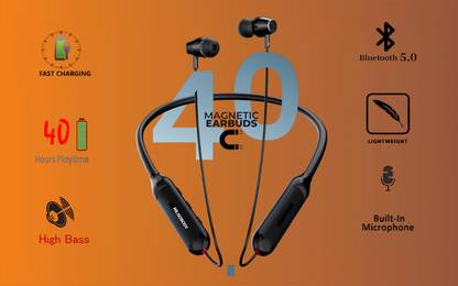 MR.NOBODY N50 48 Hours Playtime Fast Charging Wireless,Bluetooth Neckband N1 Bluetooth