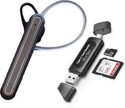 Foxne Point premium quality One side single bluetooth earbuds & OTG Bluetooth