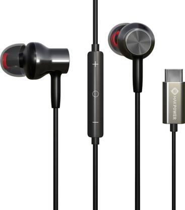 MAK POWER Type C Interface Earphones with HD mic, In-Line Controls & 1.2 M Tangle Free Wired