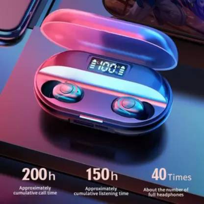 FRONY TRE_809A_TWS T2 Wireless Earbuds Bluetooth Headset Bluetooth Headset (Black ) Bluetooth