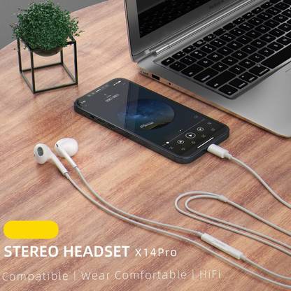 Wifton Type C Stereo Headset in-Ear Headphones with Mic Wired Gaming