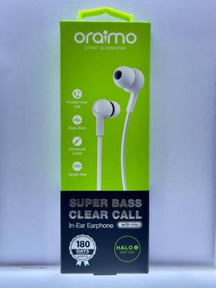 ORAIMO OEP-E26 Super Bass Clear Call earphone with mic Wired Headset Wired