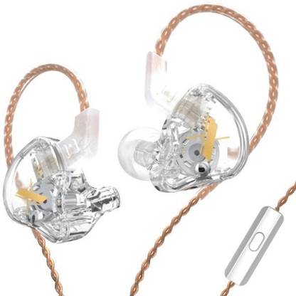 KZ EDX in-Ear Monitor with Mic, 10mm Dynamic Driver IEM Earphone Wired