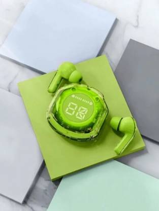 BOTIFY Ultrapods Pro Max Transparent Green Trending Truely wireless bluetooth BC 51 Bluetooth