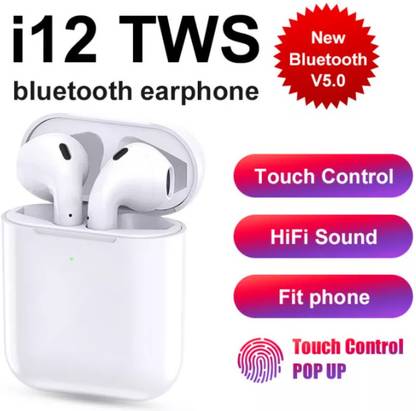 GAGANDEEP TWS i12 Bluetooth Wireless Earphone Touch Sensor hesadset G12 Bluetooth