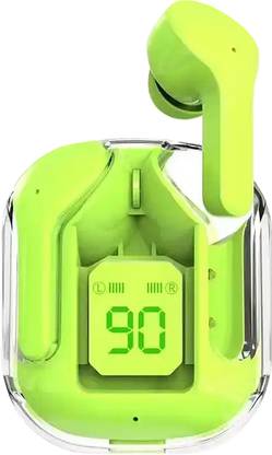 WRADER IMMERSE Transparent Earbuds LED Digital Charging Display ENC Buds V5.3 Wireless Bluetooth Gaming