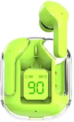 मी-स्टस Air 21 Transparent Crystal Case Wireless TWS Earbuds LED Digital Battery Display ब्लूटूथ हेडसेट