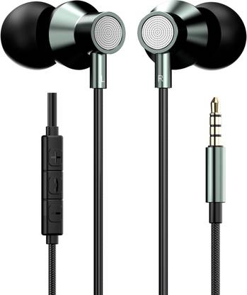 Portronics Conch Tune A Wired earphone with mic, 3.5mm Audio Jack, In-Line Controls, IPX5 Wired