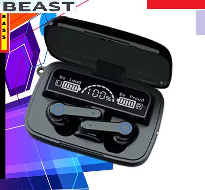 Bygaura E1071 M10 ULTRA 6HRS PLAYBACK HEADSET BLACK (PACK OF 1) Bluetooth without Mic